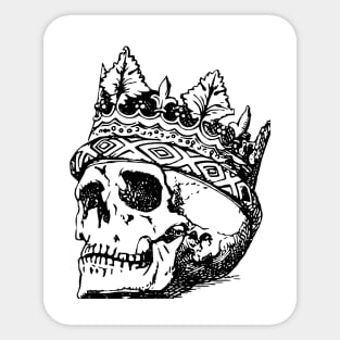 King Skull Sticker